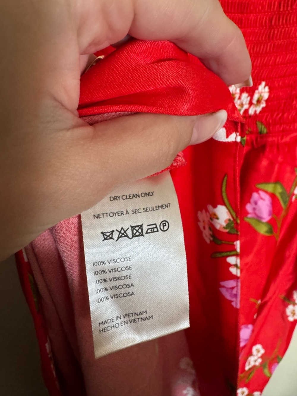 Anthropologie Maeve The Jocelyn Sleeveless Slip Midi Dress Sz XL Red Floral - Picture 11 of 11